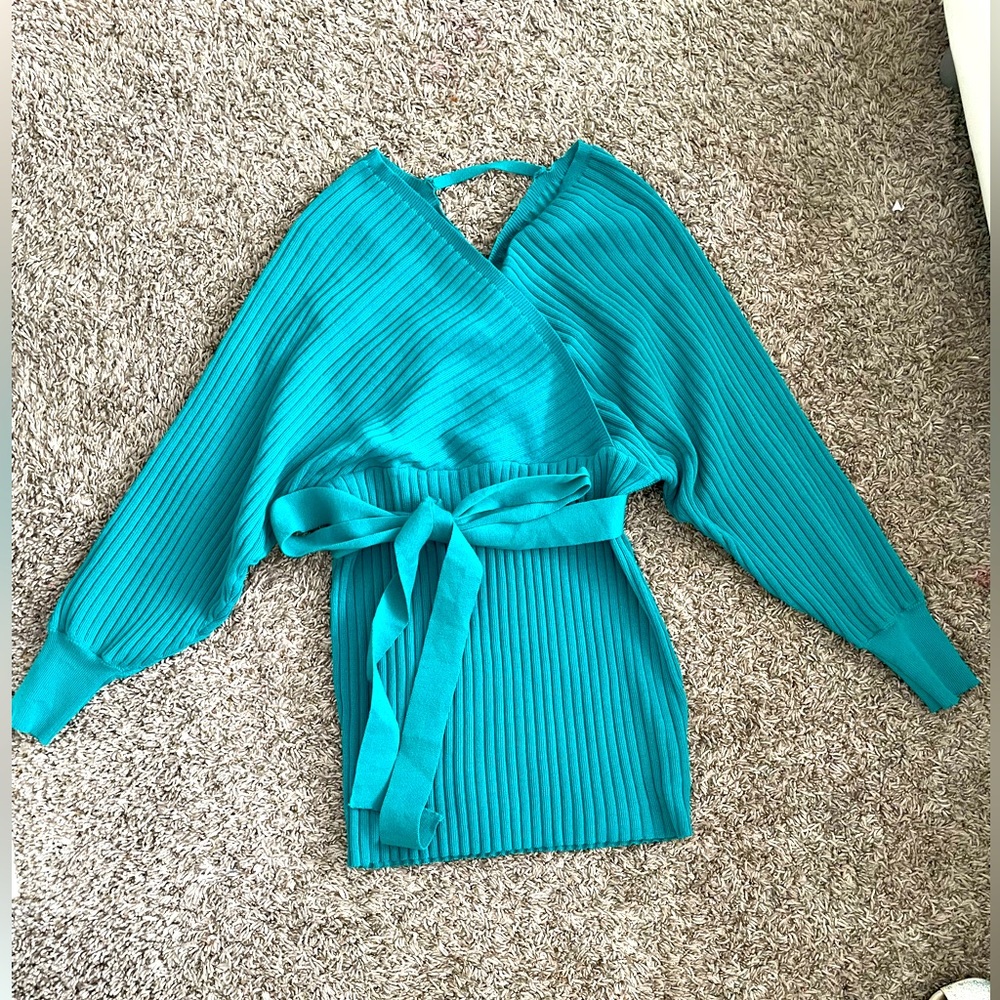 Blue/greenish long sleeve dress NEW